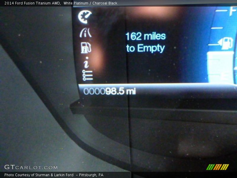 White Platinum / Charcoal Black 2014 Ford Fusion Titanium AWD