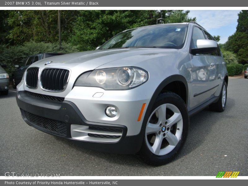 Titanium Silver Metallic / Black 2007 BMW X5 3.0si