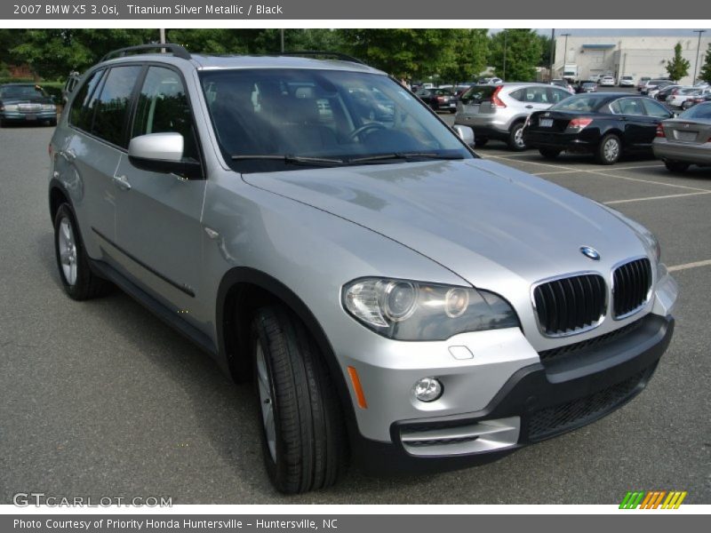 Titanium Silver Metallic / Black 2007 BMW X5 3.0si