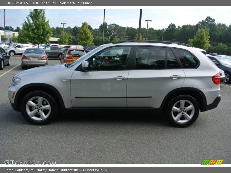 Titanium Silver Metallic / Black 2007 BMW X5 3.0si