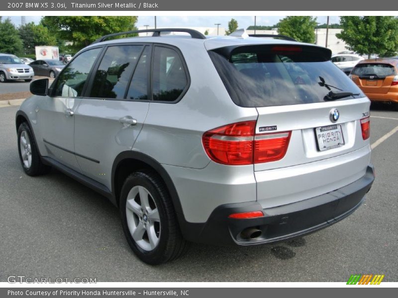 Titanium Silver Metallic / Black 2007 BMW X5 3.0si