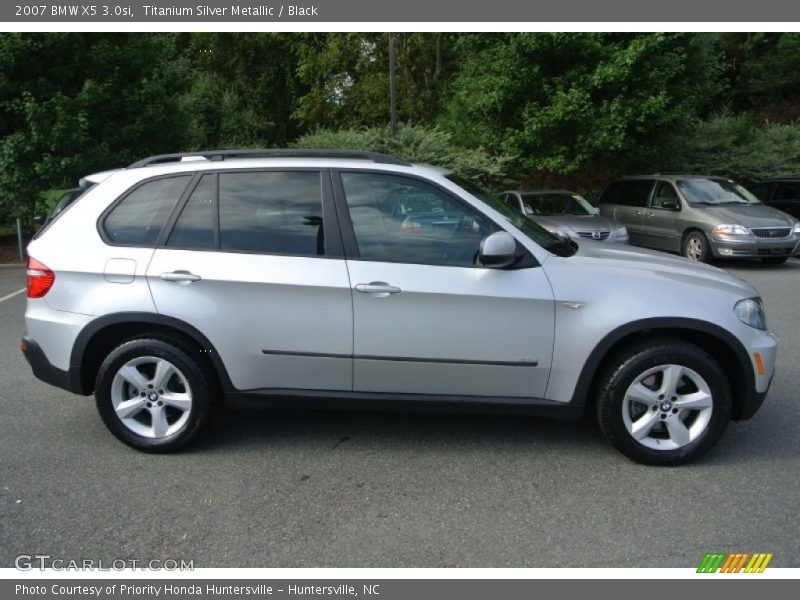 Titanium Silver Metallic / Black 2007 BMW X5 3.0si