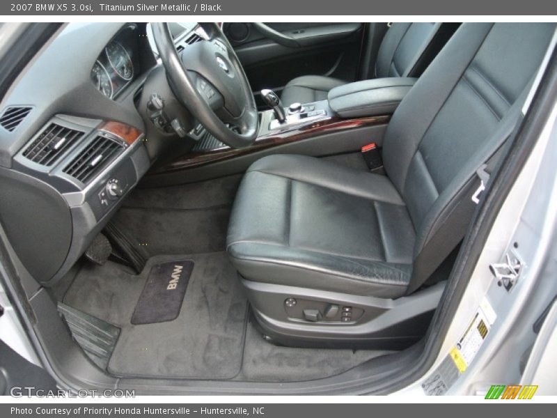 Titanium Silver Metallic / Black 2007 BMW X5 3.0si