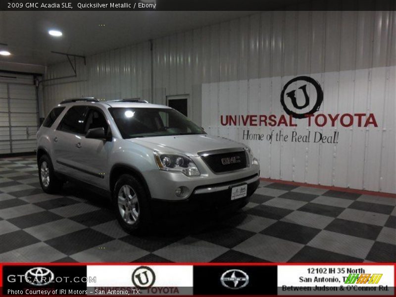 Quicksilver Metallic / Ebony 2009 GMC Acadia SLE