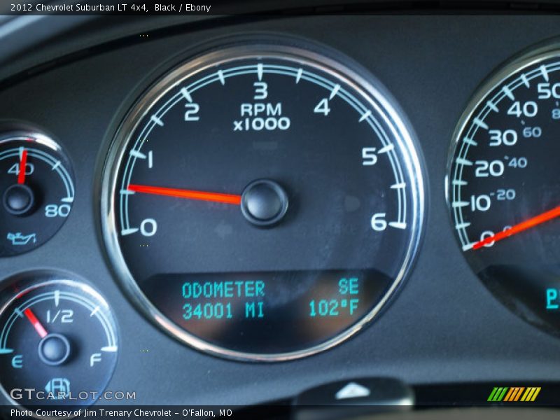 Black / Ebony 2012 Chevrolet Suburban LT 4x4