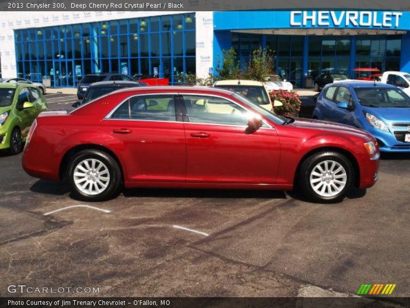 Deep Cherry Red Crystal Pearl / Black 2013 Chrysler 300