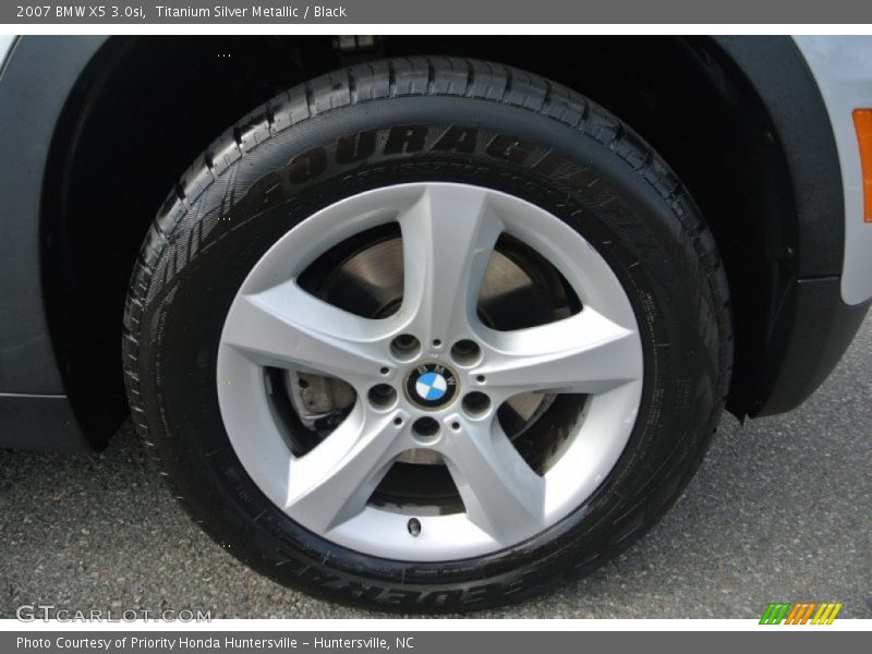 Titanium Silver Metallic / Black 2007 BMW X5 3.0si