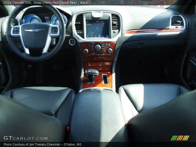 Deep Cherry Red Crystal Pearl / Black 2013 Chrysler 300