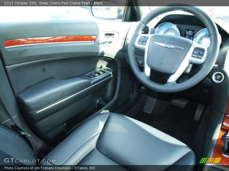Deep Cherry Red Crystal Pearl / Black 2013 Chrysler 300