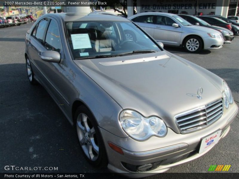Pewter Metallic / Black 2007 Mercedes-Benz C 230 Sport