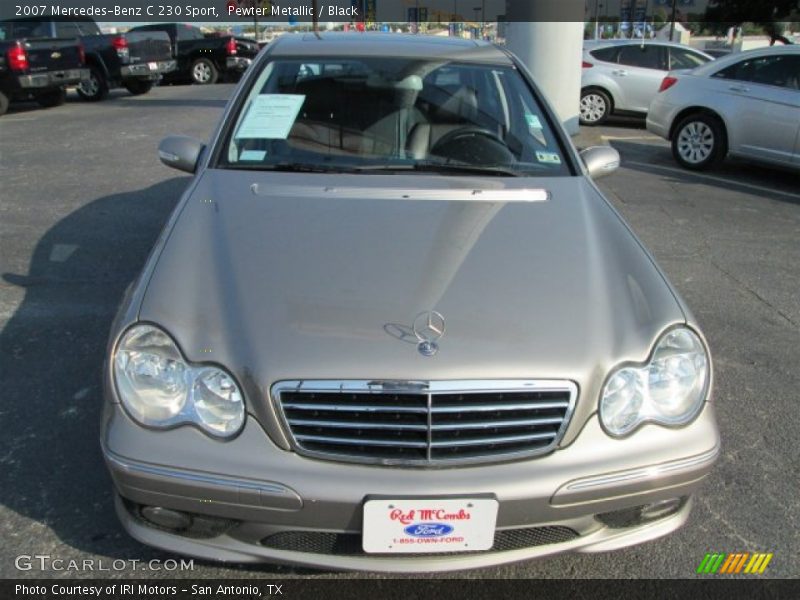 Pewter Metallic / Black 2007 Mercedes-Benz C 230 Sport