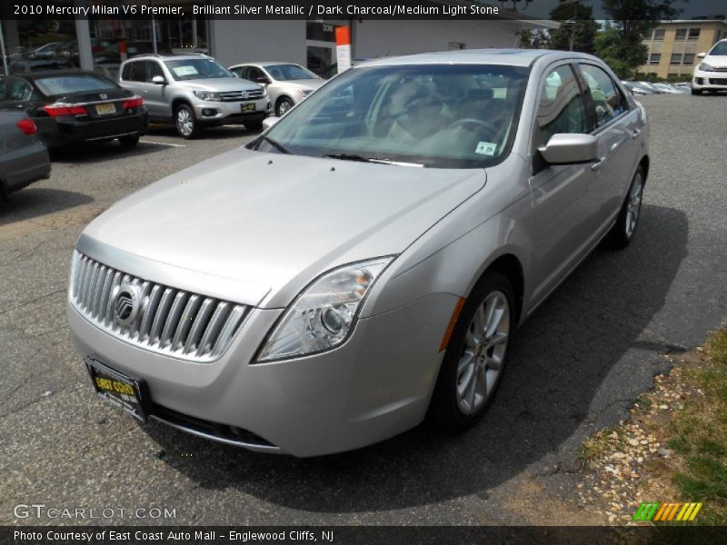 Brilliant Silver Metallic / Dark Charcoal/Medium Light Stone 2010 Mercury Milan V6 Premier