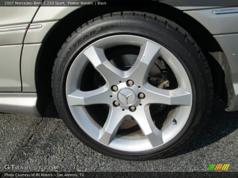Pewter Metallic / Black 2007 Mercedes-Benz C 230 Sport