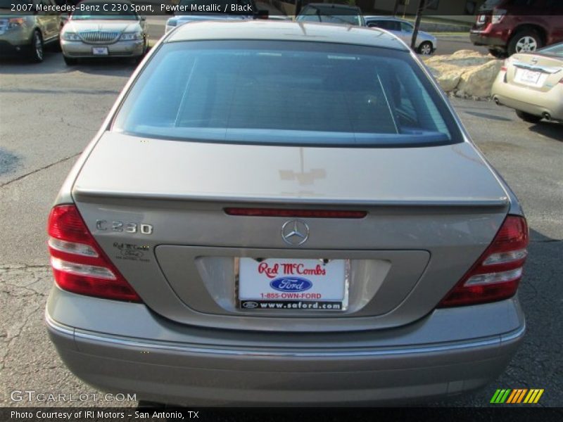 Pewter Metallic / Black 2007 Mercedes-Benz C 230 Sport
