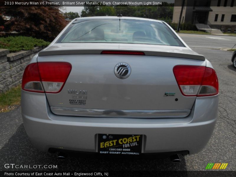 Brilliant Silver Metallic / Dark Charcoal/Medium Light Stone 2010 Mercury Milan V6 Premier