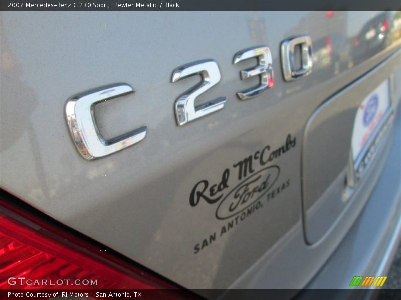 Pewter Metallic / Black 2007 Mercedes-Benz C 230 Sport
