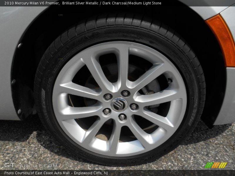 Brilliant Silver Metallic / Dark Charcoal/Medium Light Stone 2010 Mercury Milan V6 Premier