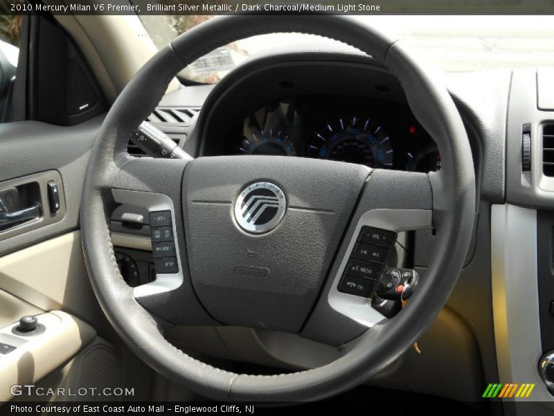 Brilliant Silver Metallic / Dark Charcoal/Medium Light Stone 2010 Mercury Milan V6 Premier