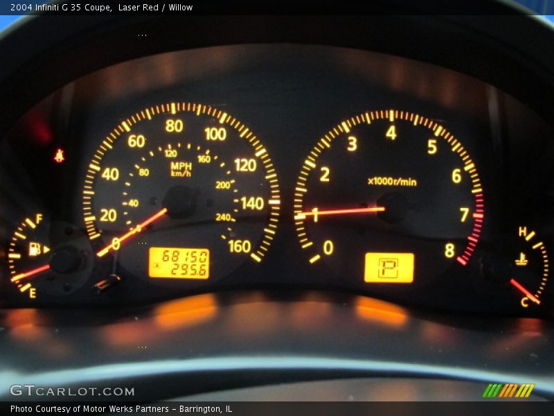 Laser Red / Willow 2004 Infiniti G 35 Coupe