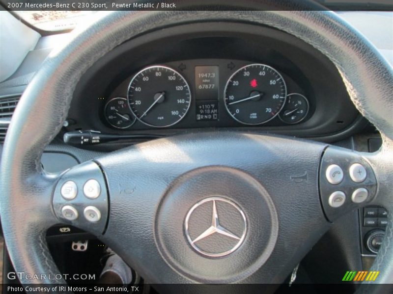 Pewter Metallic / Black 2007 Mercedes-Benz C 230 Sport