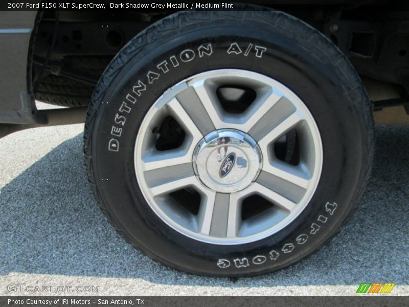 Dark Shadow Grey Metallic / Medium Flint 2007 Ford F150 XLT SuperCrew