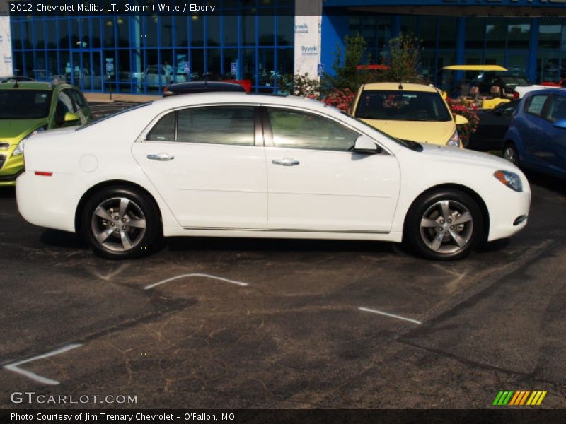 Summit White / Ebony 2012 Chevrolet Malibu LT