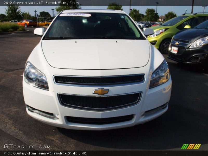 Summit White / Ebony 2012 Chevrolet Malibu LT