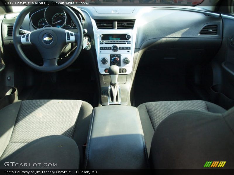 Summit White / Ebony 2012 Chevrolet Malibu LT