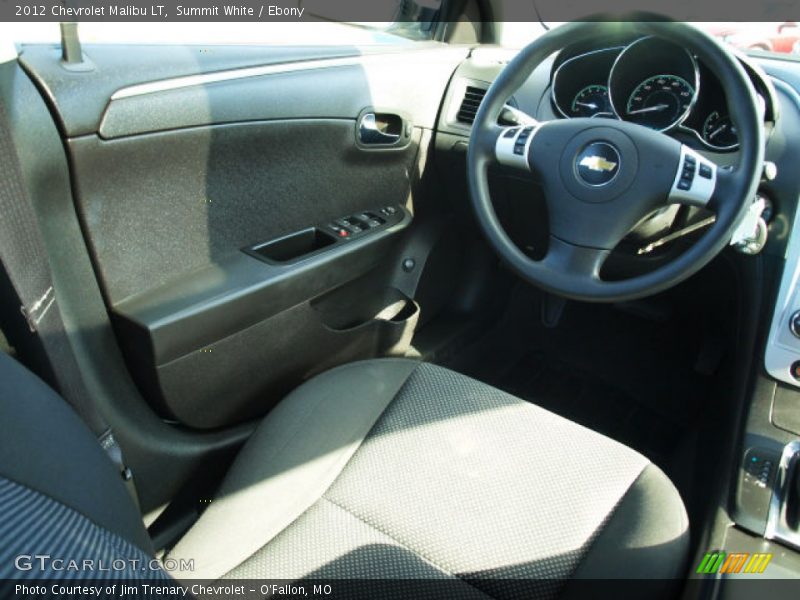 Summit White / Ebony 2012 Chevrolet Malibu LT