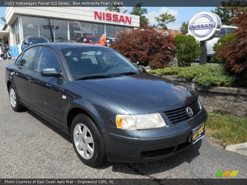 Blue Anthracite Pearl / Black 2001 Volkswagen Passat GLS Sedan