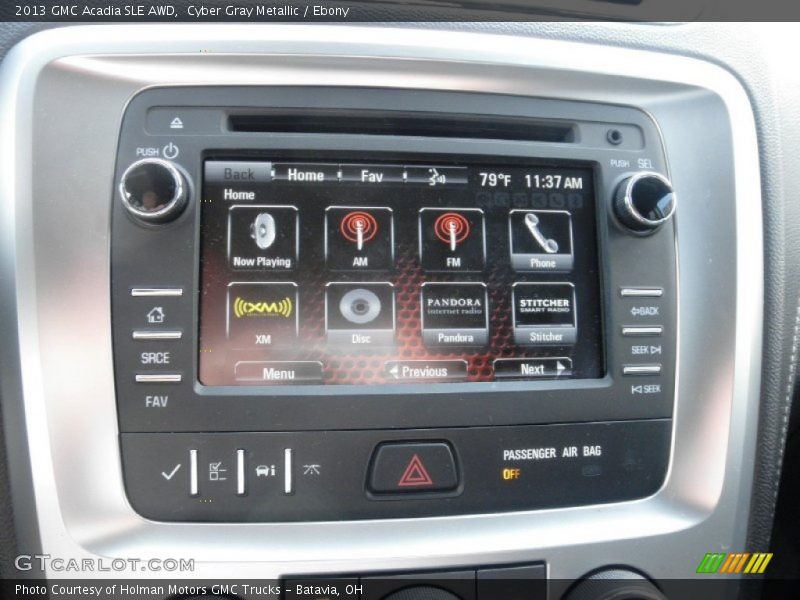 Cyber Gray Metallic / Ebony 2013 GMC Acadia SLE AWD