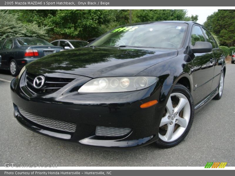 Onyx Black / Beige 2005 Mazda MAZDA6 s Sport Hatchback