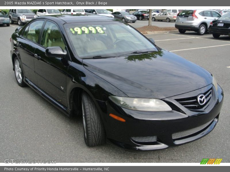 Onyx Black / Beige 2005 Mazda MAZDA6 s Sport Hatchback