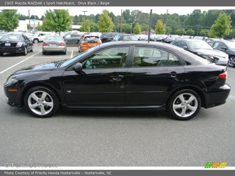 Onyx Black / Beige 2005 Mazda MAZDA6 s Sport Hatchback