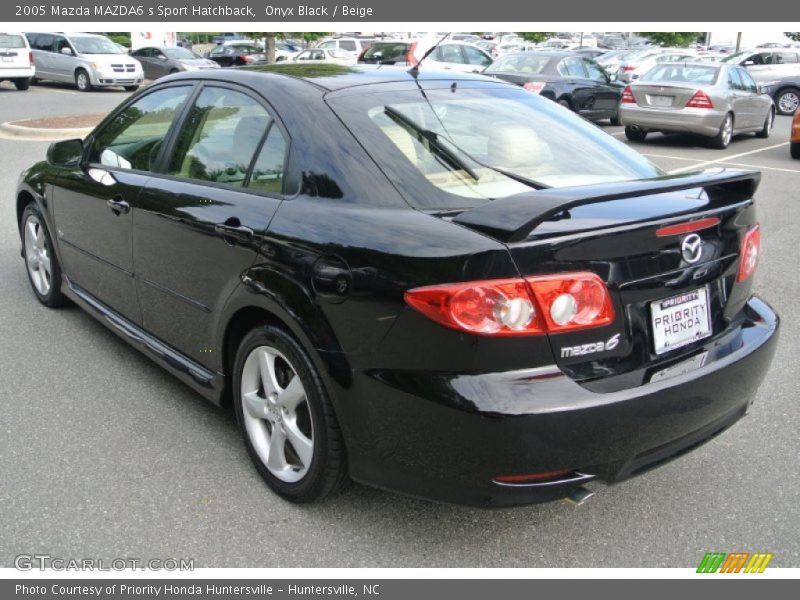 Onyx Black / Beige 2005 Mazda MAZDA6 s Sport Hatchback