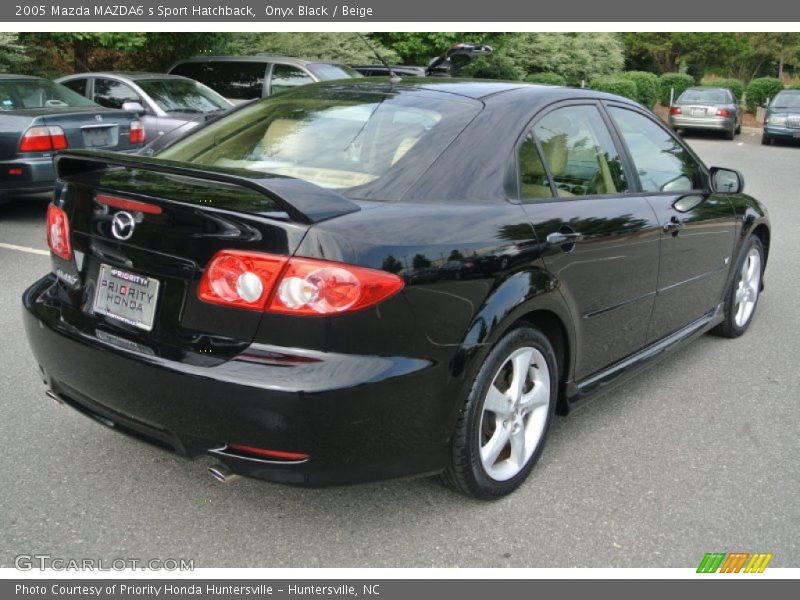 Onyx Black / Beige 2005 Mazda MAZDA6 s Sport Hatchback