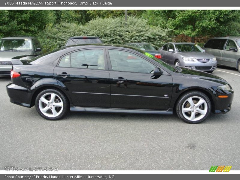 Onyx Black / Beige 2005 Mazda MAZDA6 s Sport Hatchback