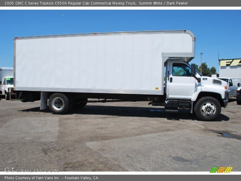 Summit White / Dark Pewter 2005 GMC C Series Topkick C6500 Regular Cab Commerical Moving Truck