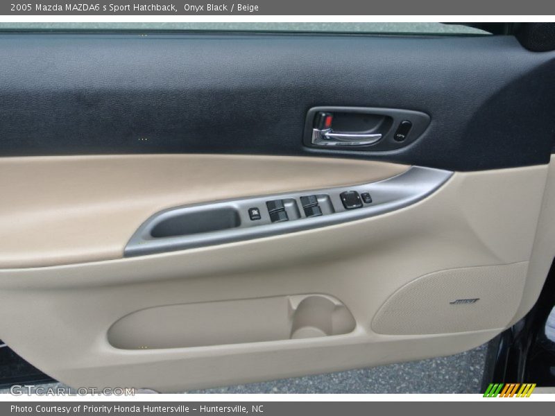 Onyx Black / Beige 2005 Mazda MAZDA6 s Sport Hatchback