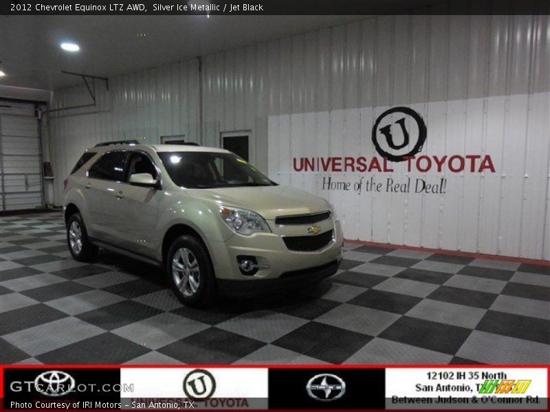 Silver Ice Metallic / Jet Black 2012 Chevrolet Equinox LTZ AWD