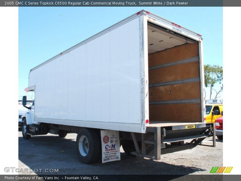 Summit White / Dark Pewter 2005 GMC C Series Topkick C6500 Regular Cab Commerical Moving Truck