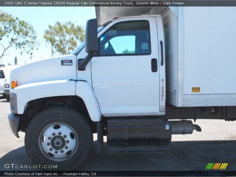 Summit White / Dark Pewter 2005 GMC C Series Topkick C6500 Regular Cab Commerical Moving Truck