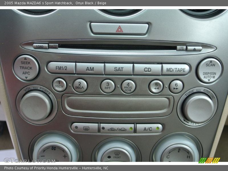 Onyx Black / Beige 2005 Mazda MAZDA6 s Sport Hatchback