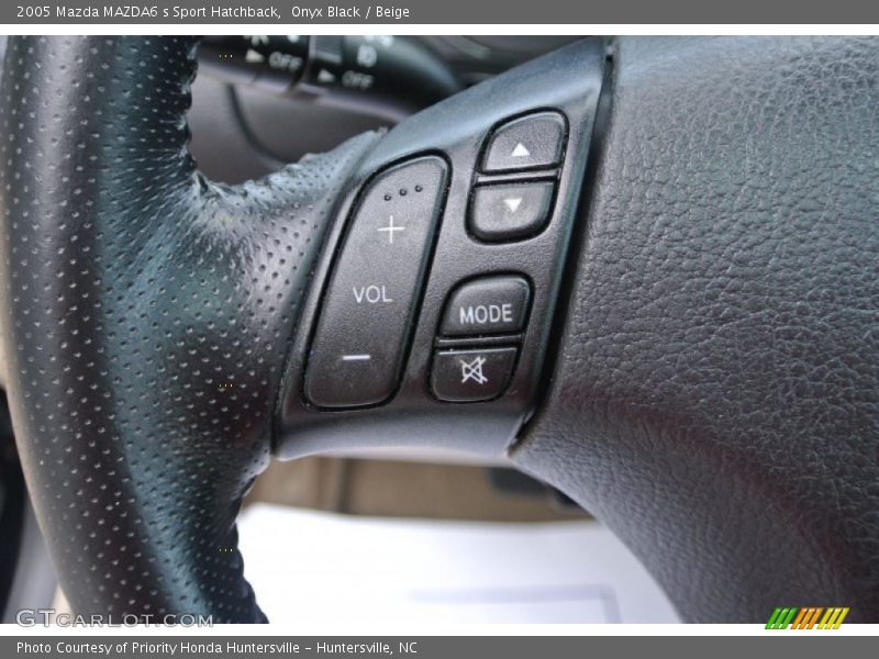 Onyx Black / Beige 2005 Mazda MAZDA6 s Sport Hatchback
