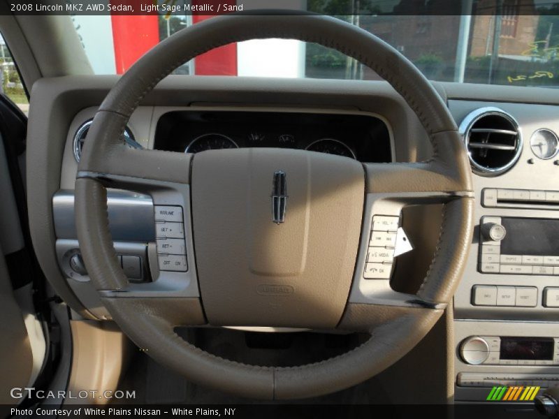 Light Sage Metallic / Sand 2008 Lincoln MKZ AWD Sedan