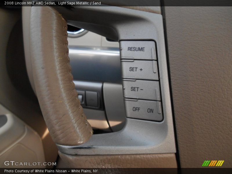 Light Sage Metallic / Sand 2008 Lincoln MKZ AWD Sedan