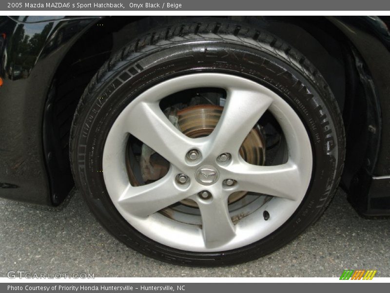 Onyx Black / Beige 2005 Mazda MAZDA6 s Sport Hatchback