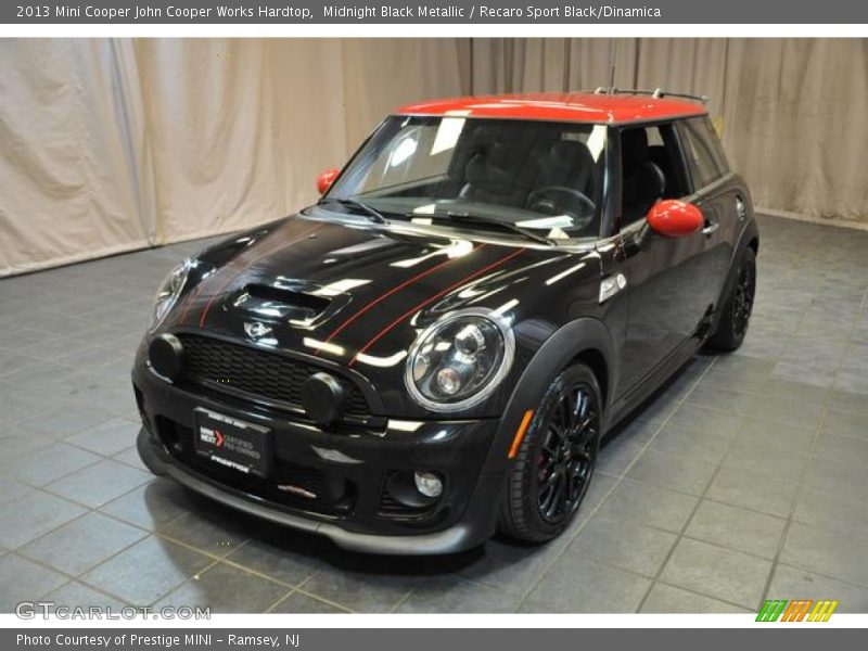 Midnight Black Metallic / Recaro Sport Black/Dinamica 2013 Mini Cooper John Cooper Works Hardtop