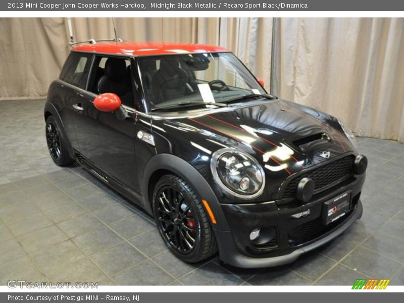 Midnight Black Metallic / Recaro Sport Black/Dinamica 2013 Mini Cooper John Cooper Works Hardtop