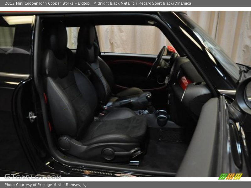 Midnight Black Metallic / Recaro Sport Black/Dinamica 2013 Mini Cooper John Cooper Works Hardtop